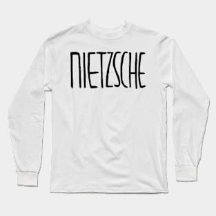 German philosopher, Friedrich Nietzsche Long Sleeve T-Shirt